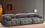 Atelier Del Sofa Bubble Sofá de 3 Plazas Gris Antracita